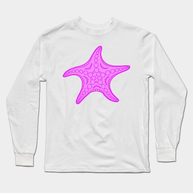 Starfish (pink) Long Sleeve T-Shirt by calenbundalas